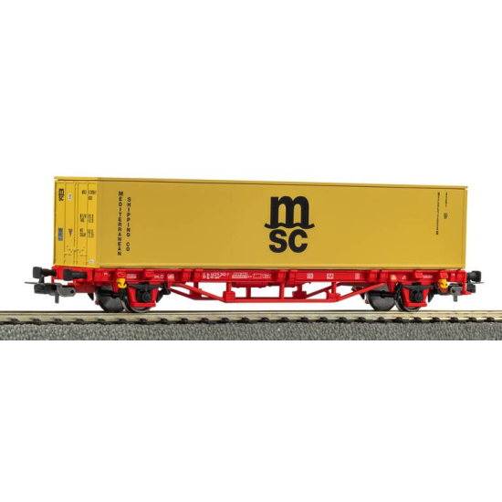 PIKO 27726 Wagon towarowy kontenerowy z kontenerem 40 MSC PIKO 27726 H0